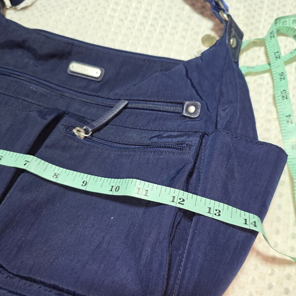BAGGALINI BLUE ANYWHERE LARGE HOBO CROSSBODY BAG - Picture 10 of 10